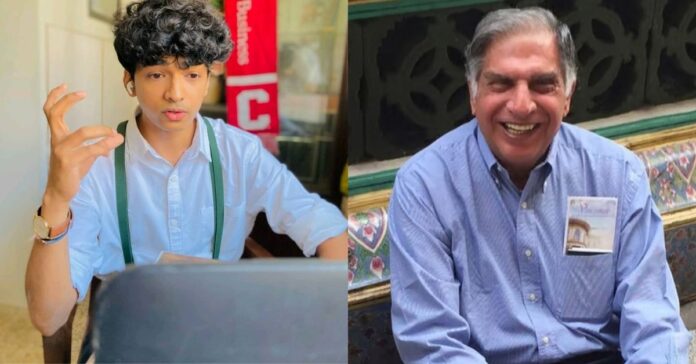 Shantanu Naidu with Ratan Tata